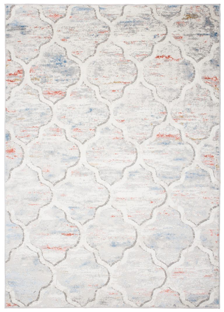 Alfombra Valley Gris Salmón Trellis Marroquí