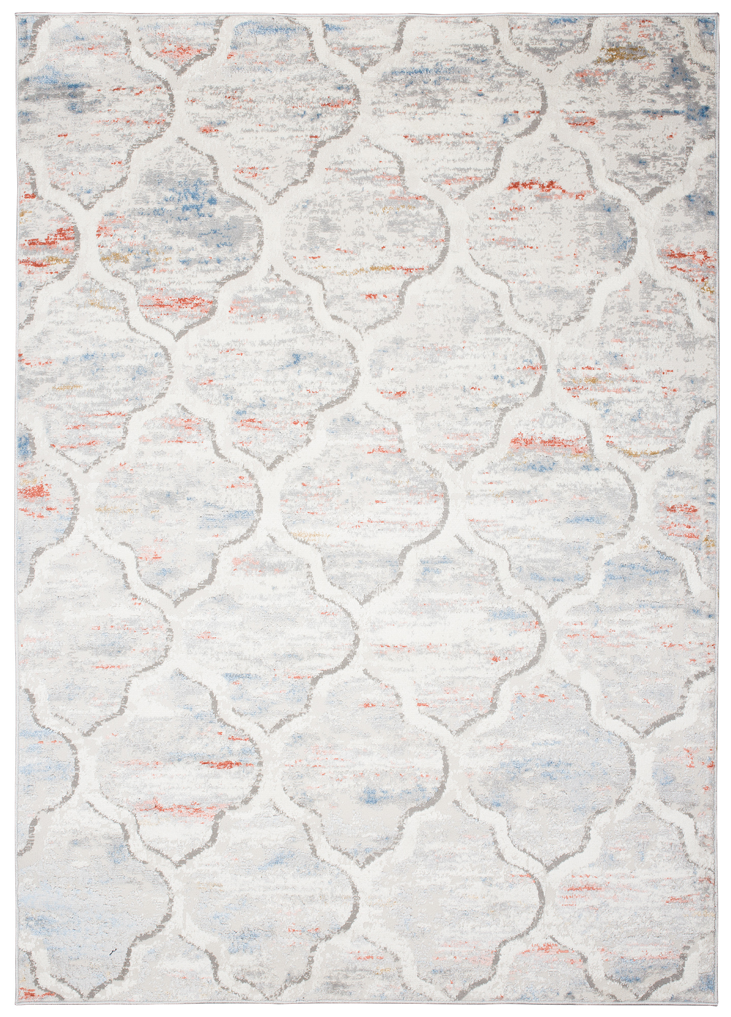 Alfombra Valley Gris Salmón Trellis Marroquí