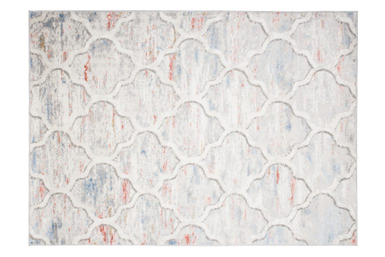 Alfombra Valley Gris Salmón Trellis Marroquí