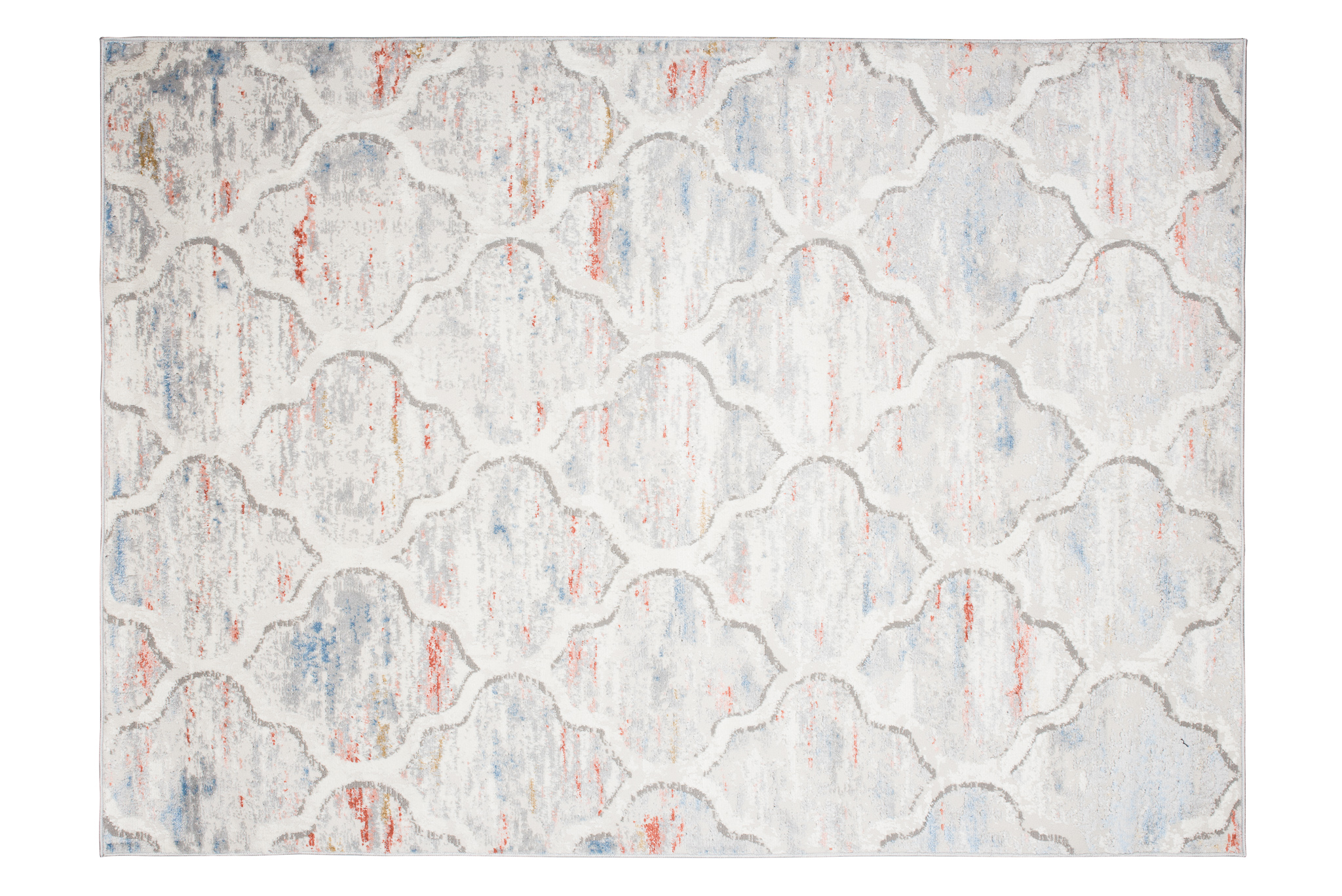 Alfombra Valley Gris Salmón Trellis Marroquí