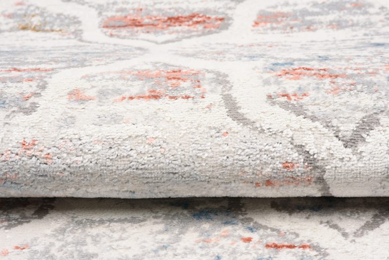 Alfombra Valley Gris Salmón Trellis Marroquí