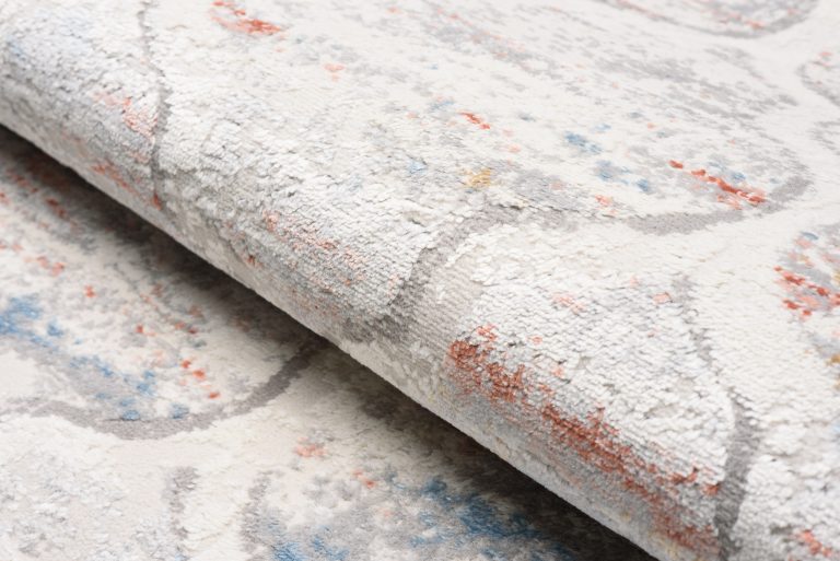 Alfombra Valley Gris Salmón Trellis Marroquí