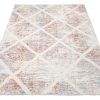 Alfombra Valley Gris Salmón Geométrico Enrejado