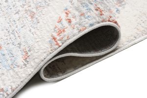 Alfombra Valley Gris Salmón Geométrico Enrejado