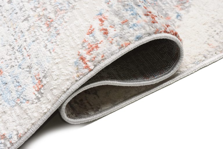 Alfombra Valley Gris Salmón Geométrico Enrejado