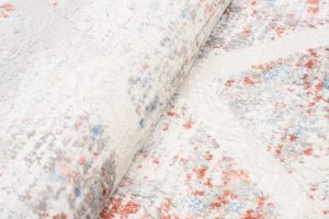 Alfombra Valley Gris Salmón Geométrico Enrejado