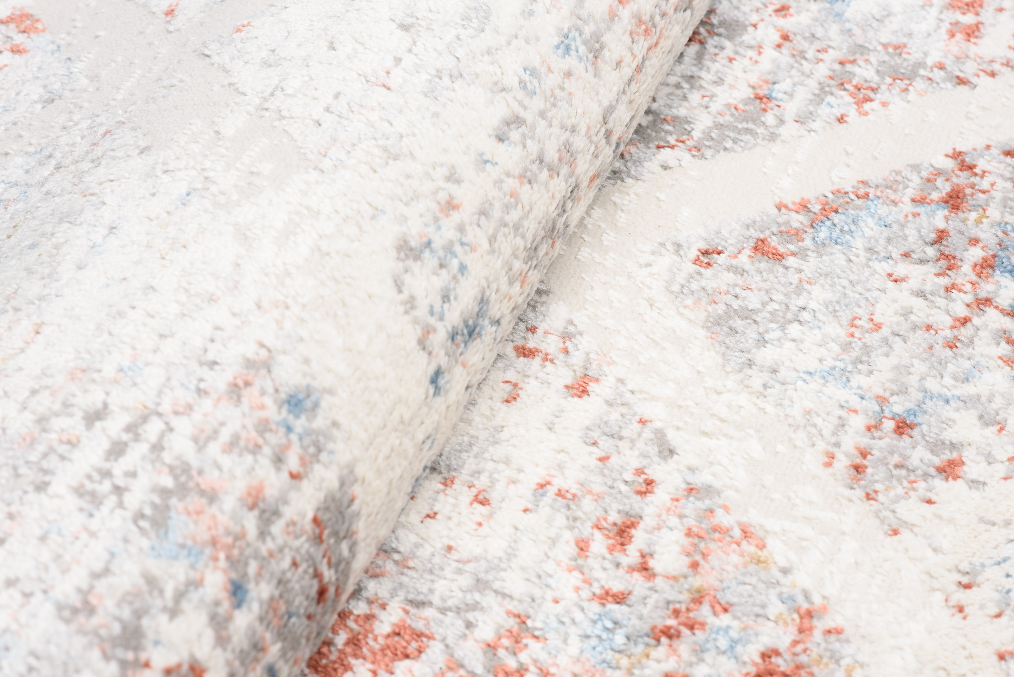 Alfombra Valley Gris Salmón Geométrico Enrejado