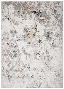 Alfombra Valley Gris Rojo Ladrillo Vintage Trellis