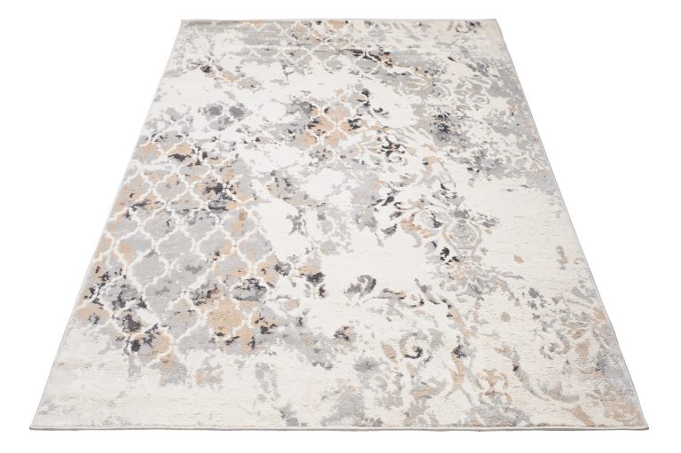 Alfombra Valley Gris Rojo Ladrillo Vintage Trellis