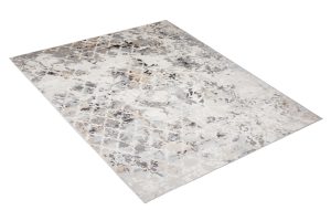 Alfombra Valley Gris Rojo Ladrillo Vintage Trellis