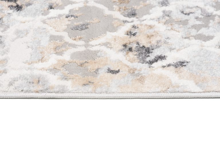 Alfombra Valley Gris Rojo Ladrillo Vintage Trellis