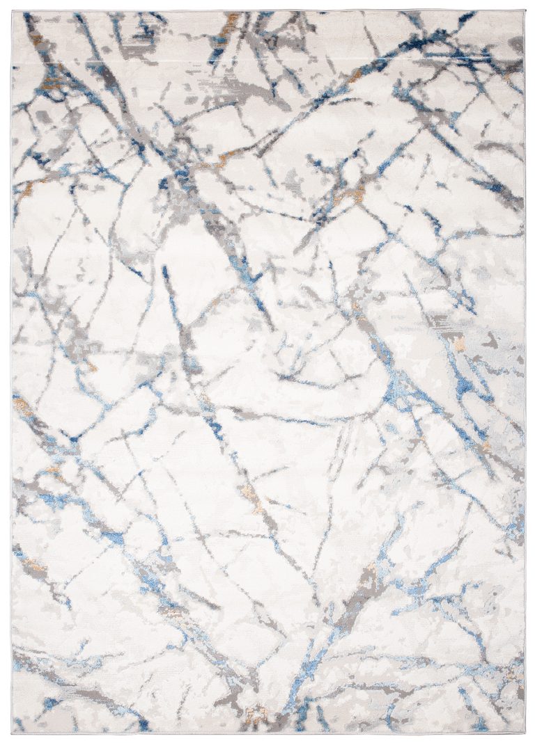 Alfombra Valley Gris Azul Moderno Líneas