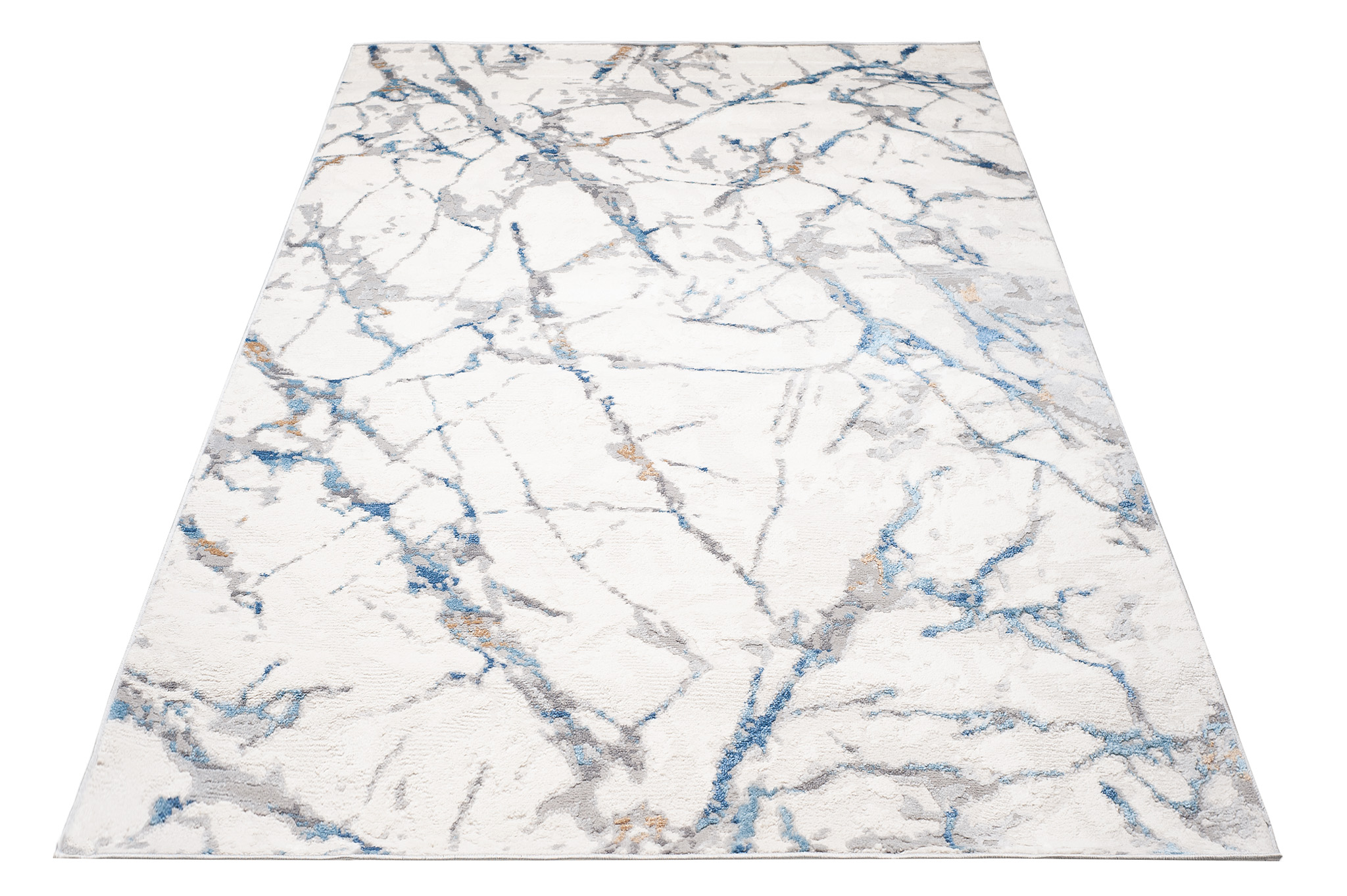 Alfombra Valley Gris Azul Moderno Líneas