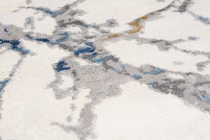 Alfombra Valley Gris Azul Moderno Líneas