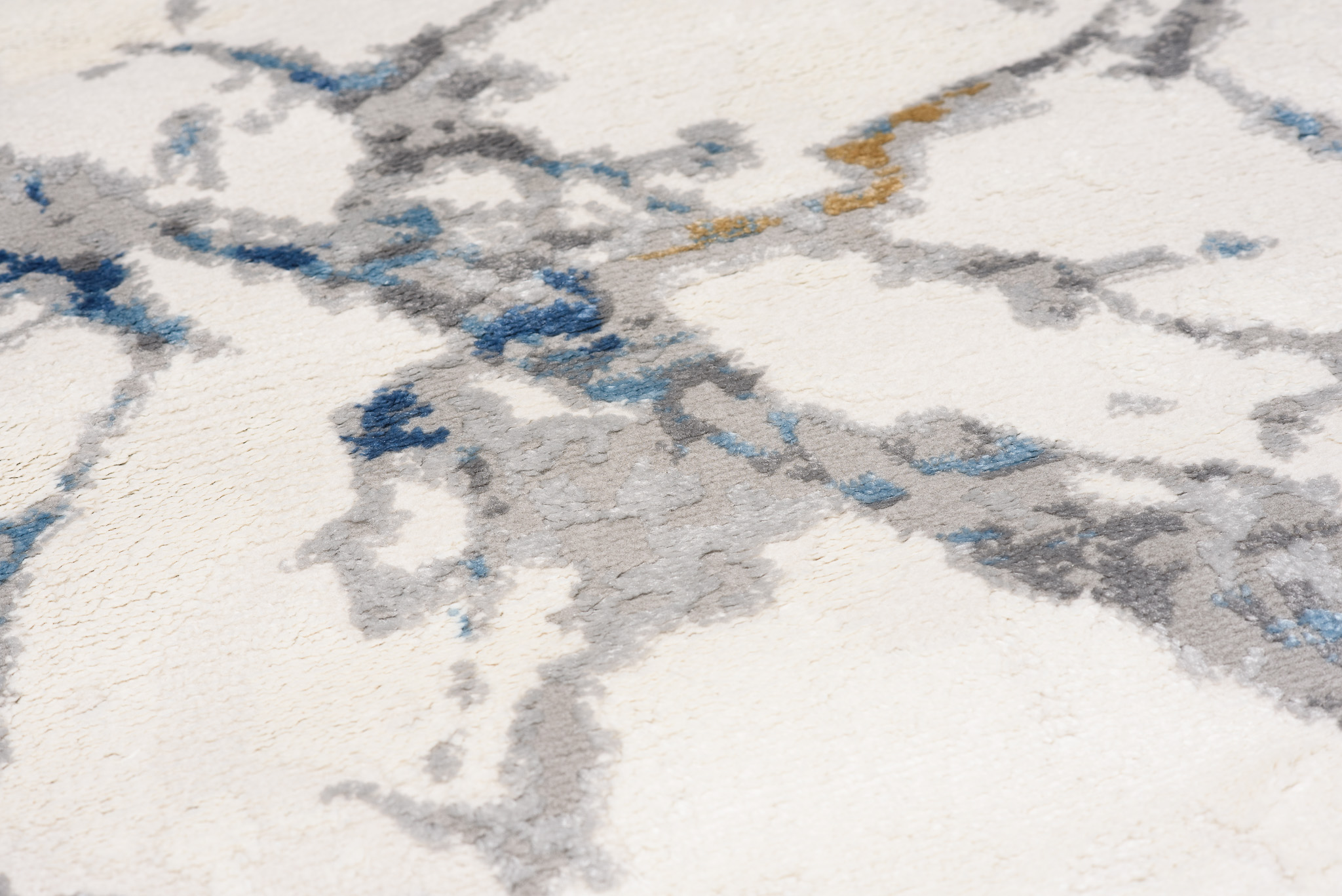 Alfombra Valley Gris Azul Moderno Líneas