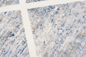 Alfombra Valley Gris Azul Geométrico Enrejado