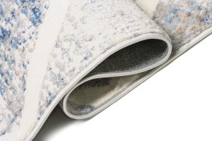 Alfombra Valley Gris Azul Geométrico Enrejado