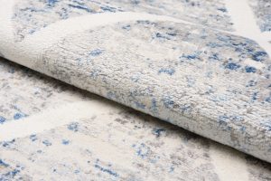 Alfombra Valley Gris Azul Geométrico Enrejado