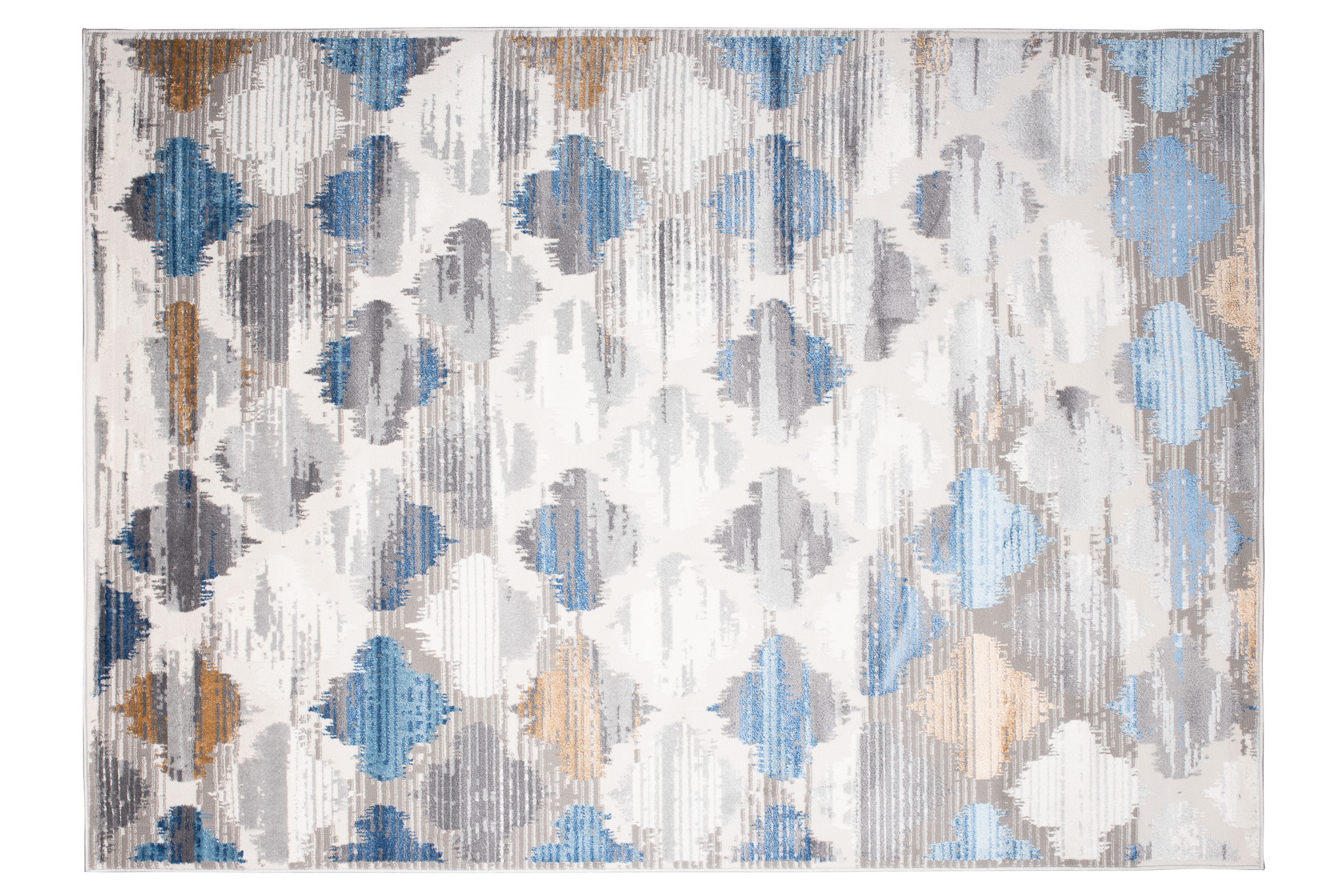 Alfombra Valley Gris Azul Trébol Marroquí