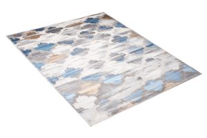 Alfombra Valley Gris Azul Trébol Marroquí