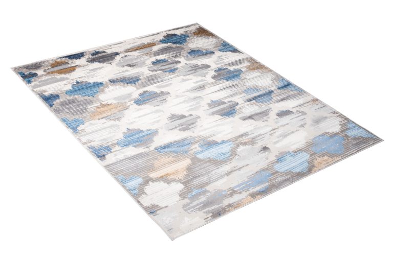 Alfombra Valley Gris Azul Trébol Marroquí