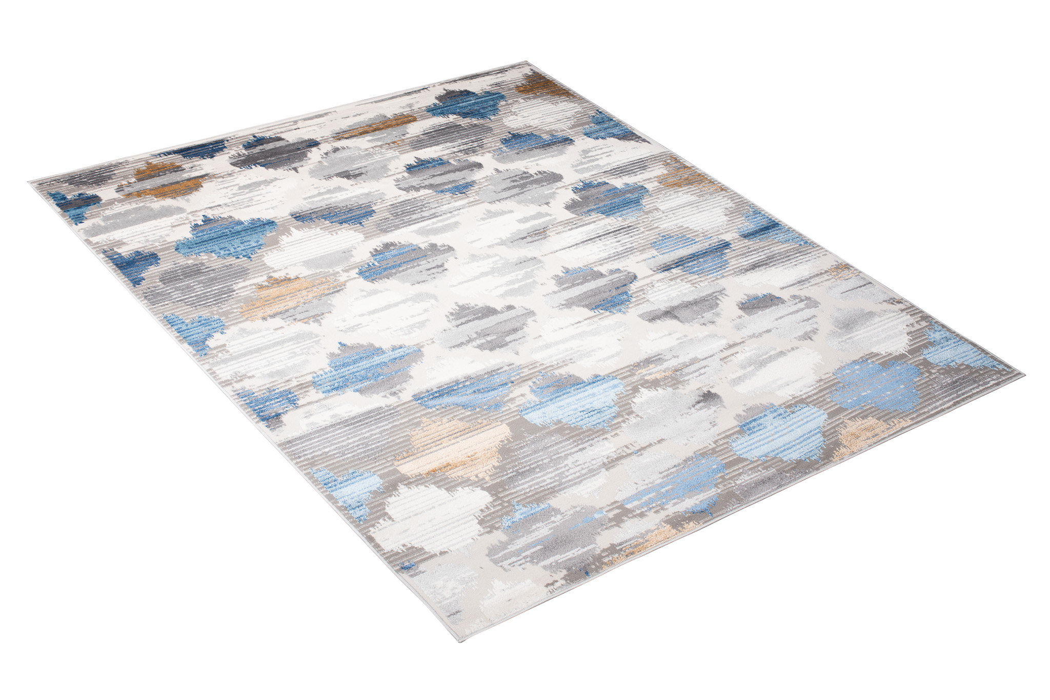 Alfombra Valley Gris Azul Trébol Marroquí