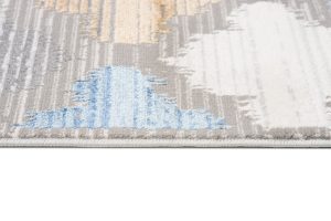 Alfombra Valley Gris Azul Trébol Marroquí