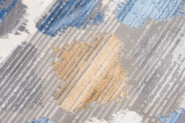 Alfombra Valley Gris Azul Trébol Marroquí