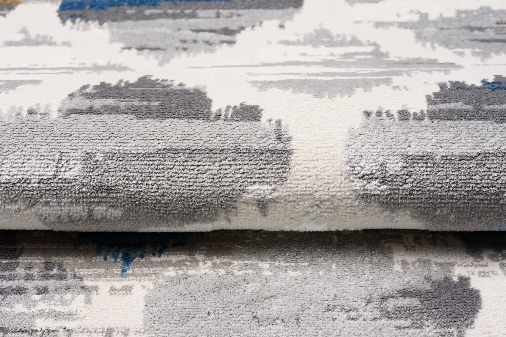 Alfombra Valley Gris Azul Trébol Marroquí