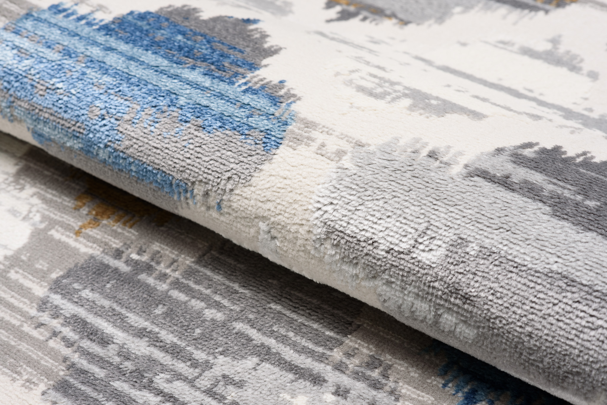 Alfombra Valley Gris Azul Trébol Marroquí