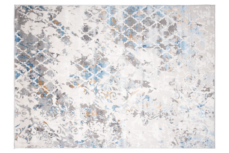 Alfombra Valley Gris Azul Vintage Trellis