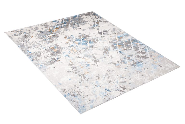 Alfombra Valley Gris Azul Vintage Trellis