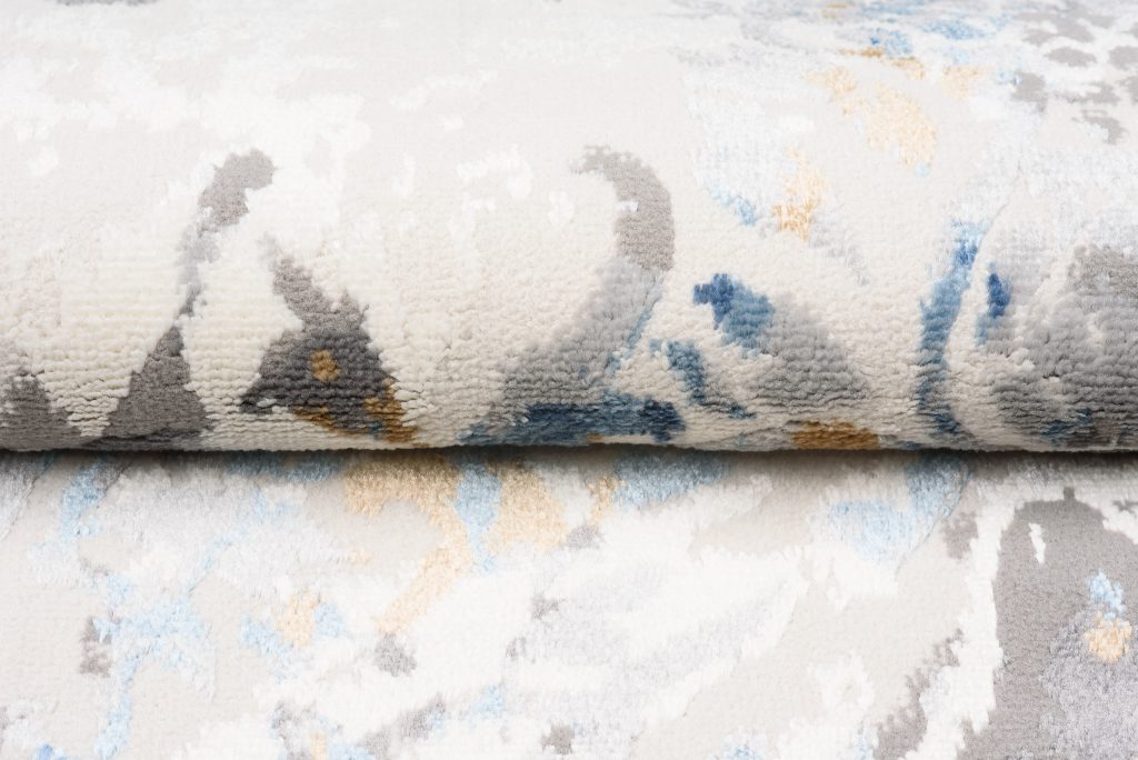 Alfombra Valley Gris Azul Vintage Trellis