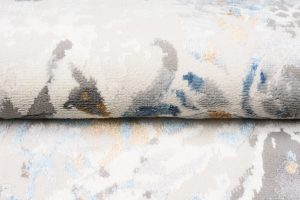 Alfombra Valley Gris Azul Vintage Trellis