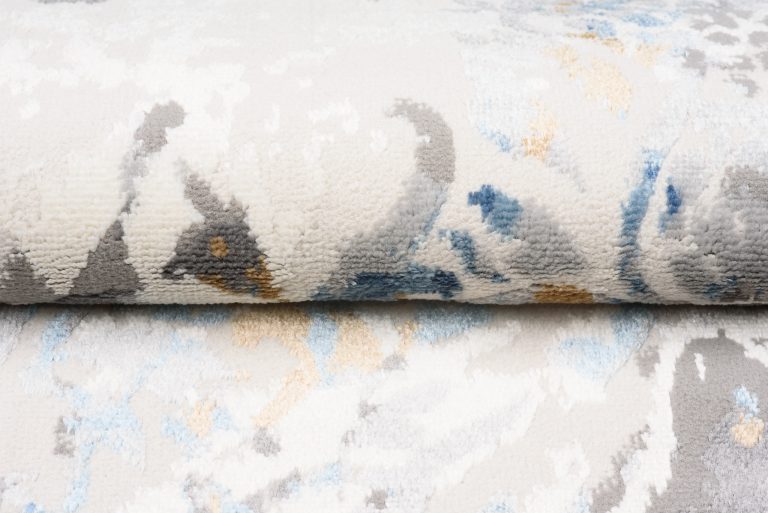 Alfombra Valley Gris Azul Vintage Trellis