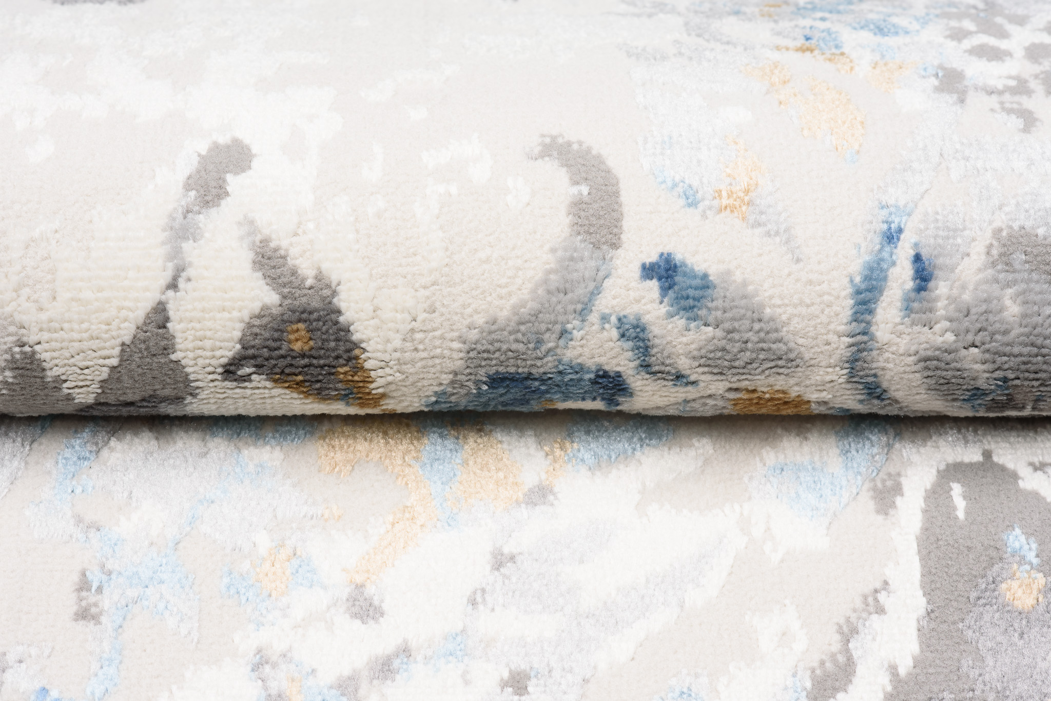 Alfombra Valley Gris Azul Vintage Trellis