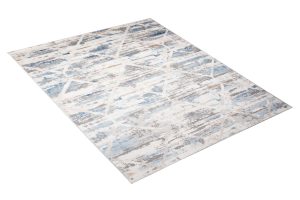 Alfombra Valley Gris Azul Geométrico Moteado