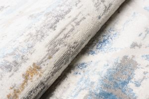 Alfombra Valley Gris Azul Geométrico Moteado