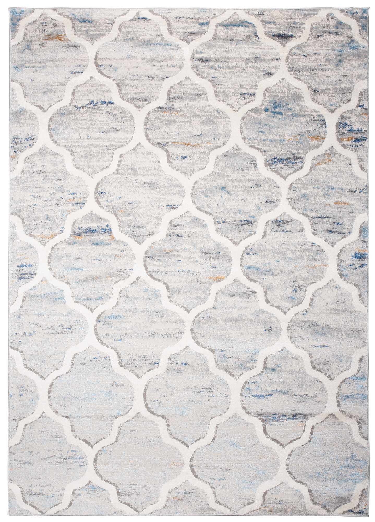 Alfombra Valley Gris Azul Trellis Marroquí