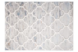 Alfombra Valley Gris Azul Trellis Marroquí