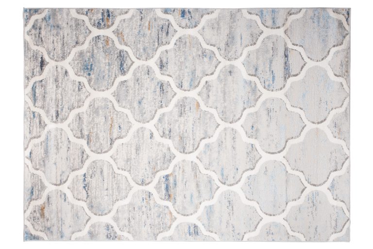 Alfombra Valley Gris Azul Trellis Marroquí