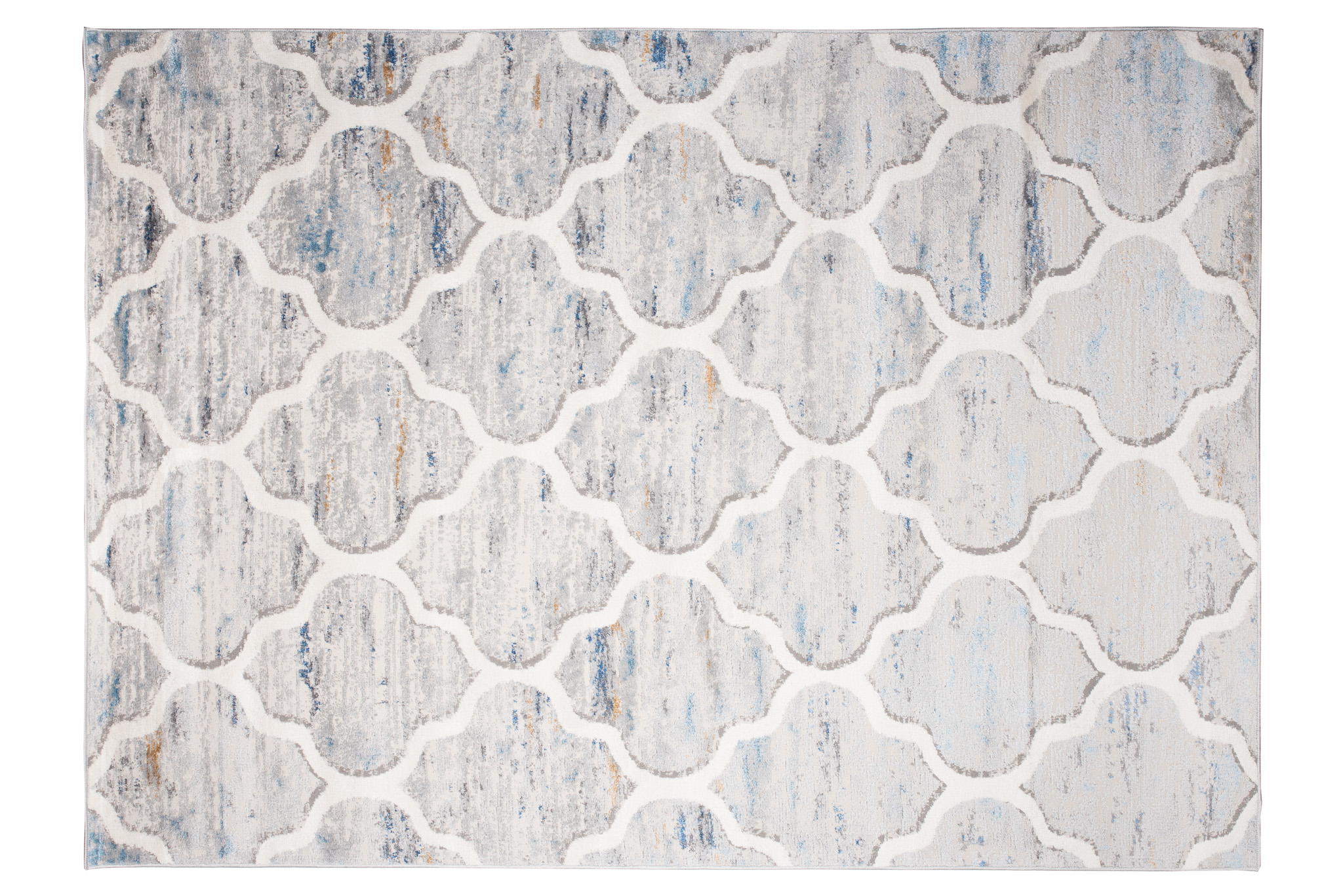 Alfombra Valley Gris Azul Trellis Marroquí