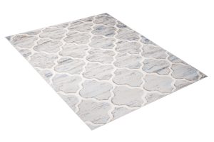 Alfombra Valley Gris Azul Trellis Marroquí