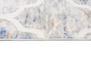 Alfombra Valley Gris Azul Trellis Marroquí