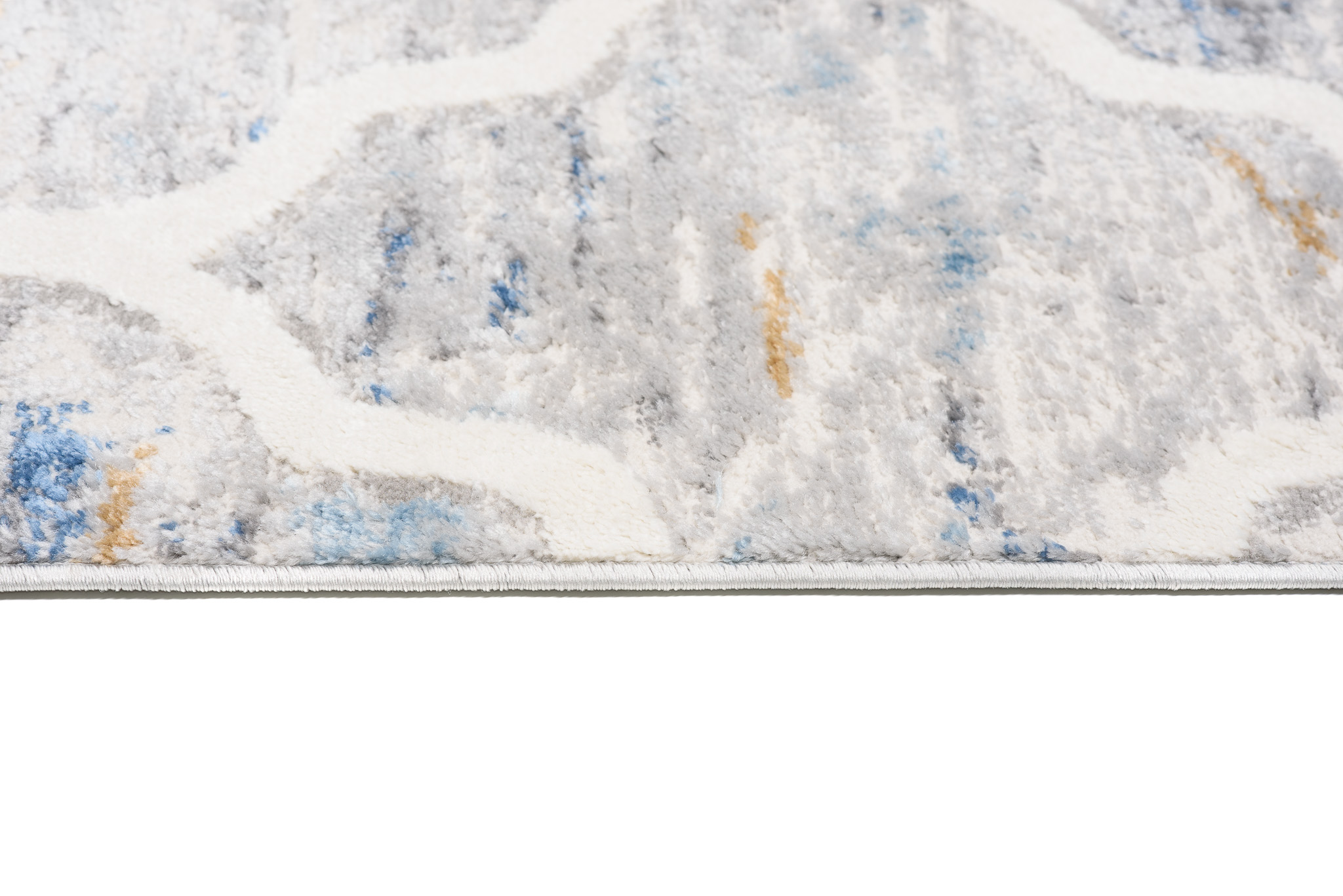 Alfombra Valley Gris Azul Trellis Marroquí