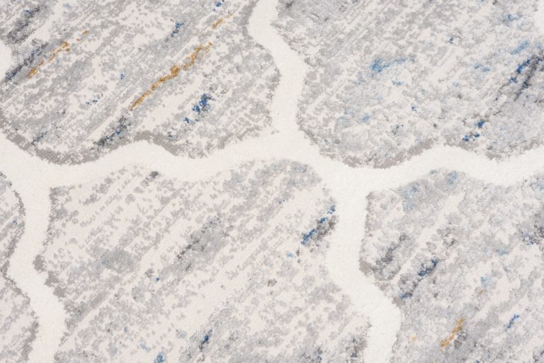 Alfombra Valley Gris Azul Trellis Marroquí