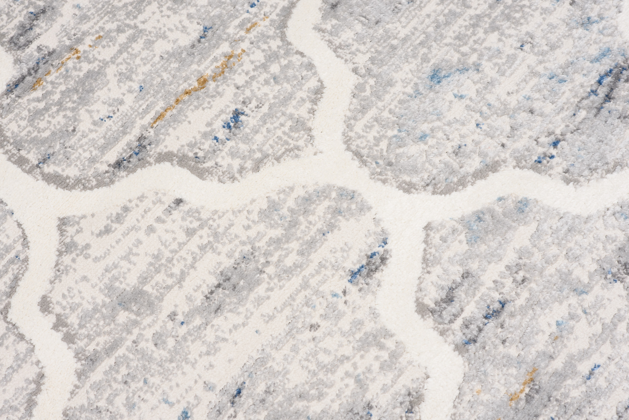 Alfombra Valley Gris Azul Trellis Marroquí