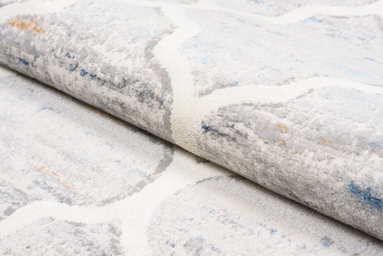 Alfombra Valley Gris Azul Trellis Marroquí