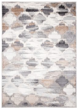 Alfombra Valley Gris Rojo Ladrillo Trébol Marroquí