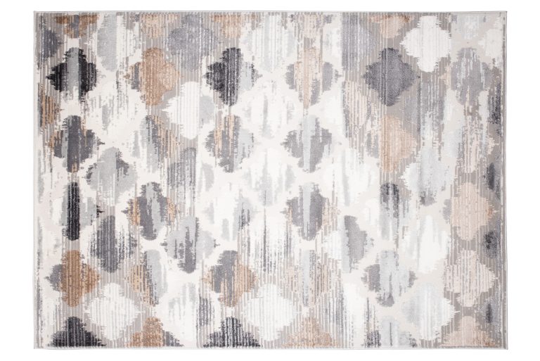 Alfombra Valley Gris Rojo Ladrillo Trébol Marroquí